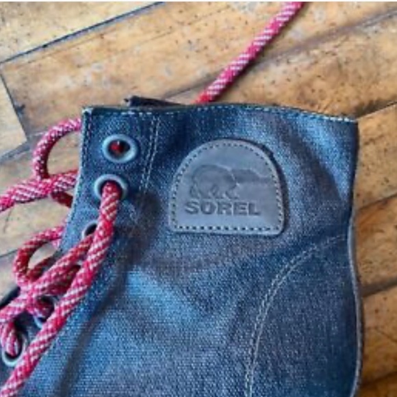 Sorel PDX Lace Wedge Lexie Boot Moto Quarry Grey Size 8 - Picture 4 of 4